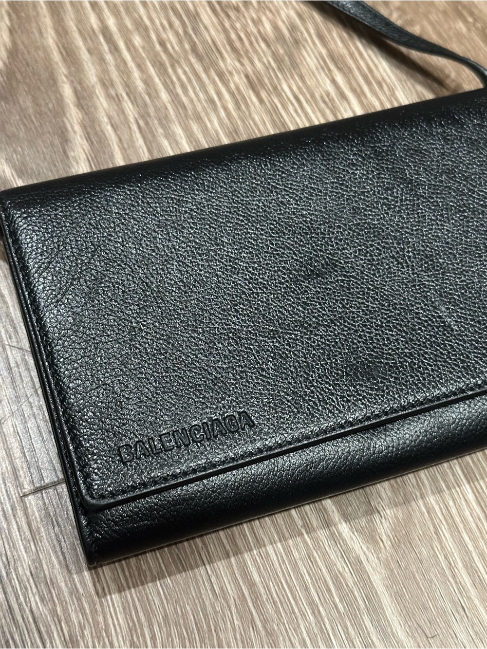 Balenciaga Black Leather Crossbody w/ Strap
